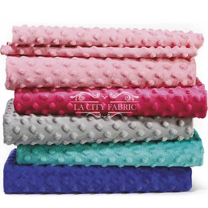 New Light Pink Minky Fabric by the Yard / 4 Way Stretch Minky Etsy