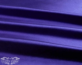 Tessuto di raso spesso viola tagliato a misura / Tessuto di raso da sposa Tessuto setoso e liscio per decorazione, tovaglia, abiti