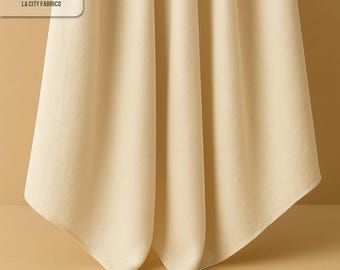 Natural Muslin Cotton Fabric by the Yard – Unbleached Durable for Upholstery, Furniture, Draping, Clothing, Children’s Wear & DIY Décor