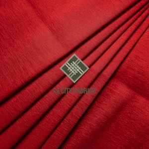 Red 2 Way Stretch Taffeta Fabric (60” Wide ) By The Yard nylon Spandex Fabric Two tone Taffeta Fabric for prom dress, wedding Dress