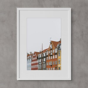 Nyhavn, Copenhagen Denmark Wall Art, Fine Art Prints, Minimalist Wall Art Print, Modern Scandinavian Wall Decor, Pretty Cities