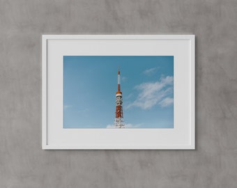Tokyo Tower Wall Art, Japan Wall Art, Fine Art Print, Minimalist Wall Art Print, Modern Wall Decor, Landscape Photography, City View, Travel