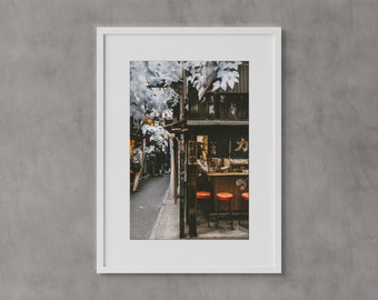 Tokyo Street Photography Print, Japanese Wall Art, Portrait