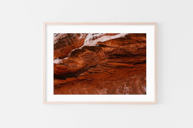 Sedona, National Park, The Birthing Cave, Arizona, Desert Wall Art, Nature, Landscape, Fine Art Prints, Minimalist, Modern Wall Decor image 1