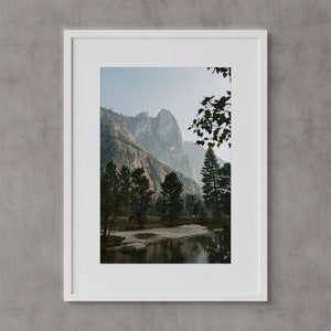 Yosemite Valley, Cook’s & Sentinel Meadows, California Wall Art, Fine Art Prints, Minimalist Wall Art Print, Modern Wall Decor, Nature Print
