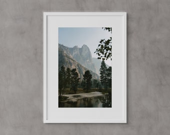 Yosemite Valley, Cook’s & Sentinel Meadows, California Wall Art, Fine Art Prints, Minimalist Wall Art Print, Modern Wall Decor, Nature Print