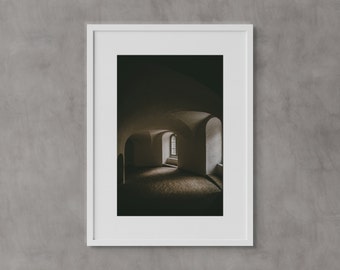 Copenhagen Wall Art, Denmark Wall Art, Travel Photography, Rundetårn, Round Tower, Minimalist Wall Art Print, Modern Scandinavian Wall Decor