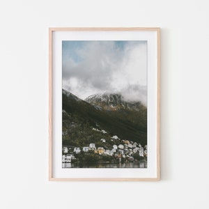 Odda, Norvège, art mural, fjord, impressions d&#39;art, impression d&#39;art mural minimaliste, décoration murale scandinave moderne, photographie de paysage