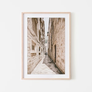 Dubrovnik Wall Art, Croatia Wall Art, City Walls, Old Town, Mediterranean Sea, Fine Art Prints, Minimalist Wall Art Print, Modern Wall Decor