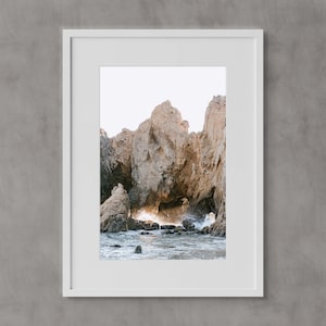 Big Sur, Cave, Ocean Wall Art, California Wall Art, Fine Art Prints, Minimalist Wall Art Print, Modern Wall Decor, Nature Print