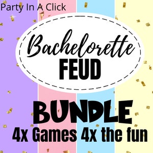 Bachelorette Party Games , Drinking Games, Hen Party Games, Bachelorette Party Bachelorette Feud, Funny Bachelorette, Party Bundle