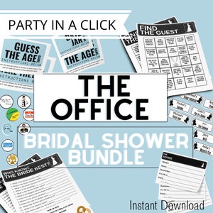 The Office Tv ShowThemed Bridal Shower Bundle | Bridal Shower Games | Party Ideas | Wedding Shower Decor | Fun Bridal Shower Games