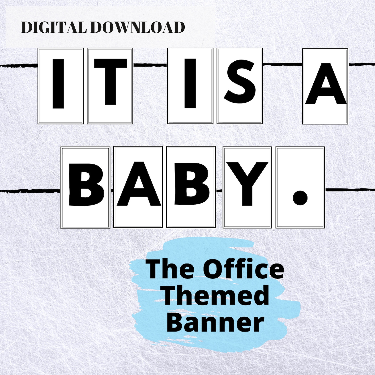 The Office TV Show Themed Baby Shower Banner Printable the Etsy Canada