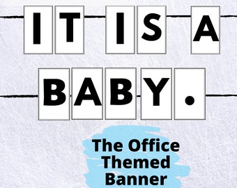 Baner na baby shower z serialu „The Office” (pobranie cyfrowe)