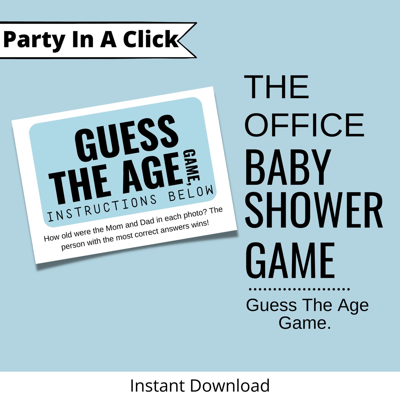 The Office TV Show Baby Shower Baby Name Game, the Office Baby Shower