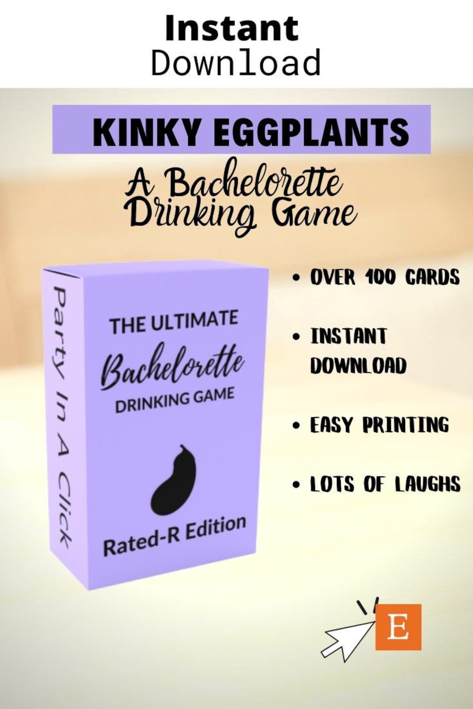 PRINTABLE Rated R Bachelorette Party Drinking Game | Adult Drinking ...