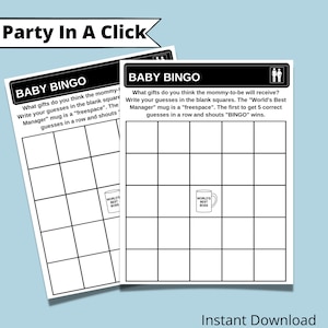 The Office TV Show Baby Shower Baby BINGO, The Office Baby Shower Decorations, Baby Shower Games, Sprinkle Party, Gender Reveal Party,