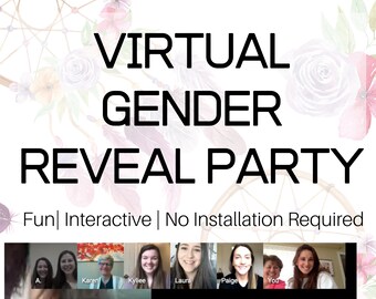 Virtual Gender Reveal Party | Social Distancing Virtual Gender Reveal Party Games | Boy or Girl |Long Distance |Quarantine