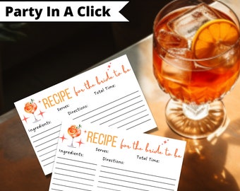Ricetta per Aperol Spritz per addio al nubilato (download digitale)