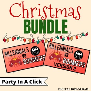 Family Games, Family Party Games, Boomers Vs Millennials JeoPARODY, Zoom Games, Family Night Games, Powerpoint Game PC + Mac