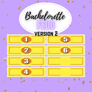 Bachelorette Party Games , Drinking Games, Hen Party Games, Bachelorette Party Bachelorette Feud, Funny Bachelorette, Version 2