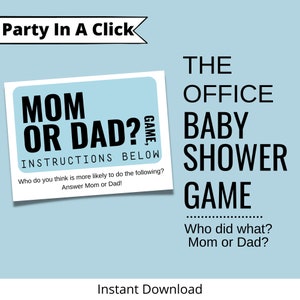 The Office TV Show Baby Shower Baby Name Game, The Office Baby Shower Decorations, Baby Shower Games, Sprinkle Party, Gender Reveal Party,