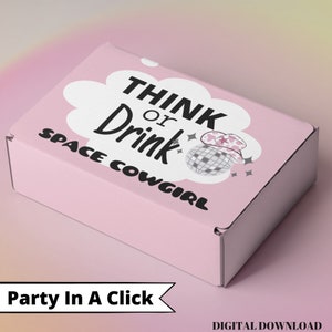 Space Cowgirl Drinking Game, Disco Cowgirl, Cowgirl Bachelorette, Rodeo Bachelorette, Desert Bachelorette, Drinking Games, Ice Breaker Game