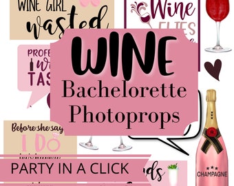 Juego de beber vino para despedida de soltera (descarga digital)
