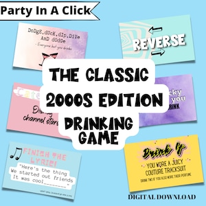 Y2K Drinking Game | 2000s Party Theme (Digital Download)