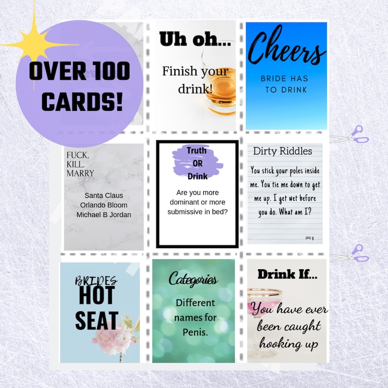 printable rated r bachelorette party drinking game adult