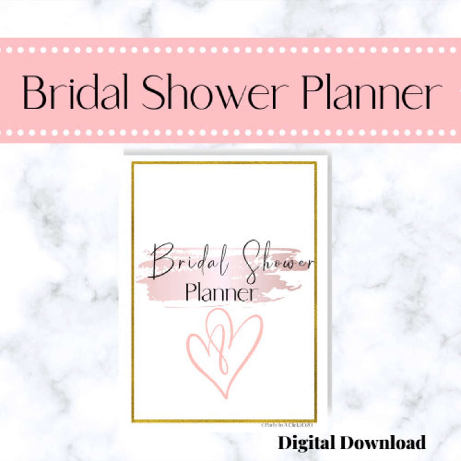 Bridal Shower Planner Printable Wedding Shower Planner - Etsy Canada
