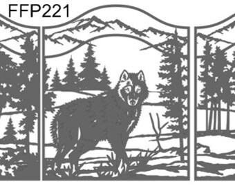 Wolf Fireplace screen