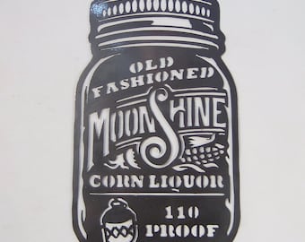 Moonshine Starter Kit – Small Mason Jar, Rustic Man Cave Decor - Etsy