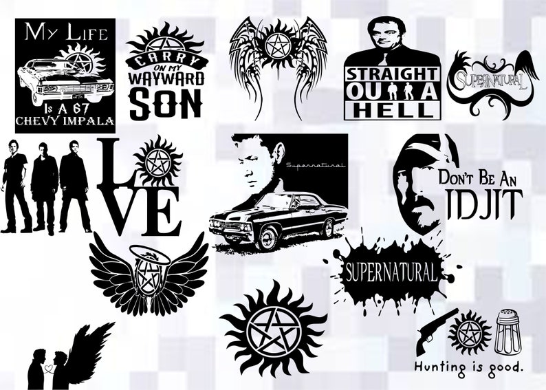 Download Supernatural Super Bundle SVG PNGTv series SVG PngBundle ...