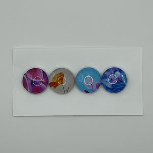 Magnets 1”, Set of 4, Variety