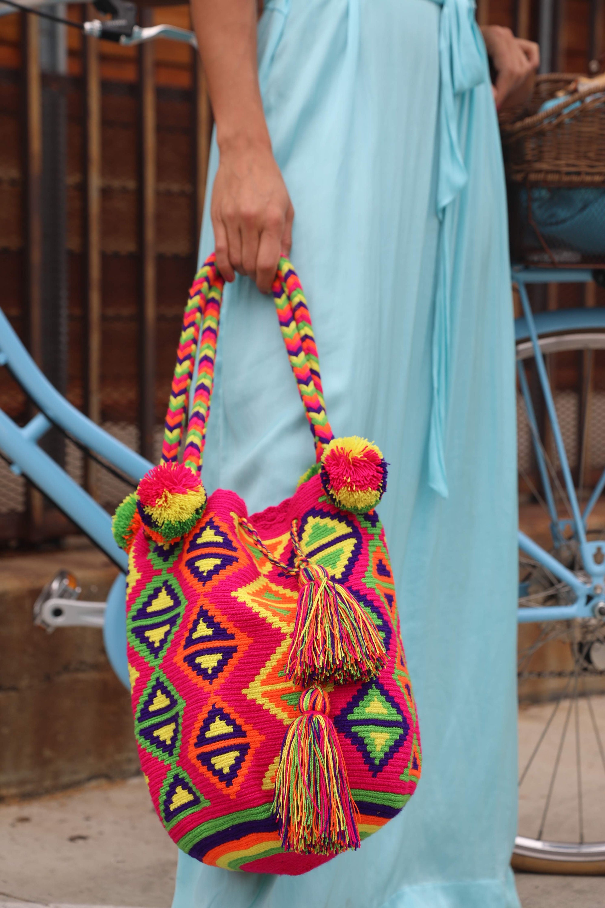 Wayuu Colorful Crochet Boho Beach Bag