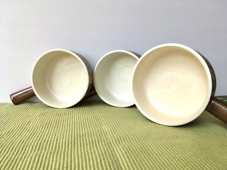 Otagiri Style French Onion Soup Bowls Set of Three Bowl With Handle Vintage Soup Dish