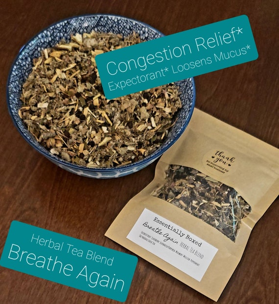 Breathe Again Herbal Lung Tea Expectorant Cold relief asthma Etsy