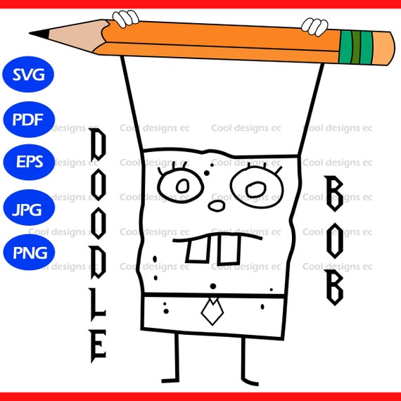 Spongebob SVG Spongebob Cut Files Spongebob Clipart | Etsy