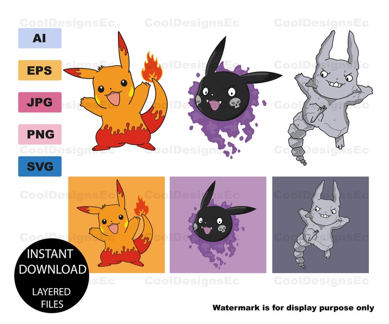 Download Pikachu svg Pokemon svg layered pikachu pokemon go svg | Etsy