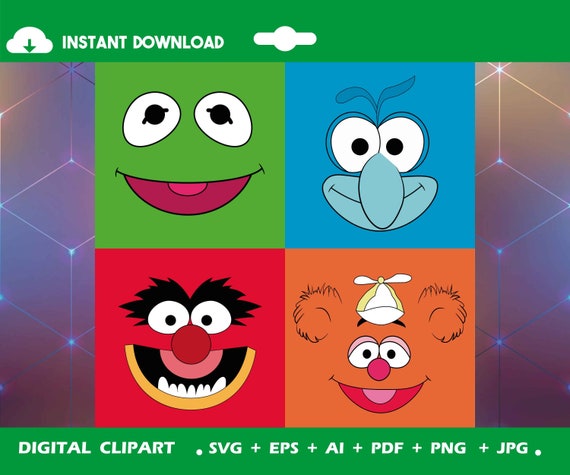 Download Muppet Babies Svg Muppets Babies Faces Svg Eps Stickers Etsy
