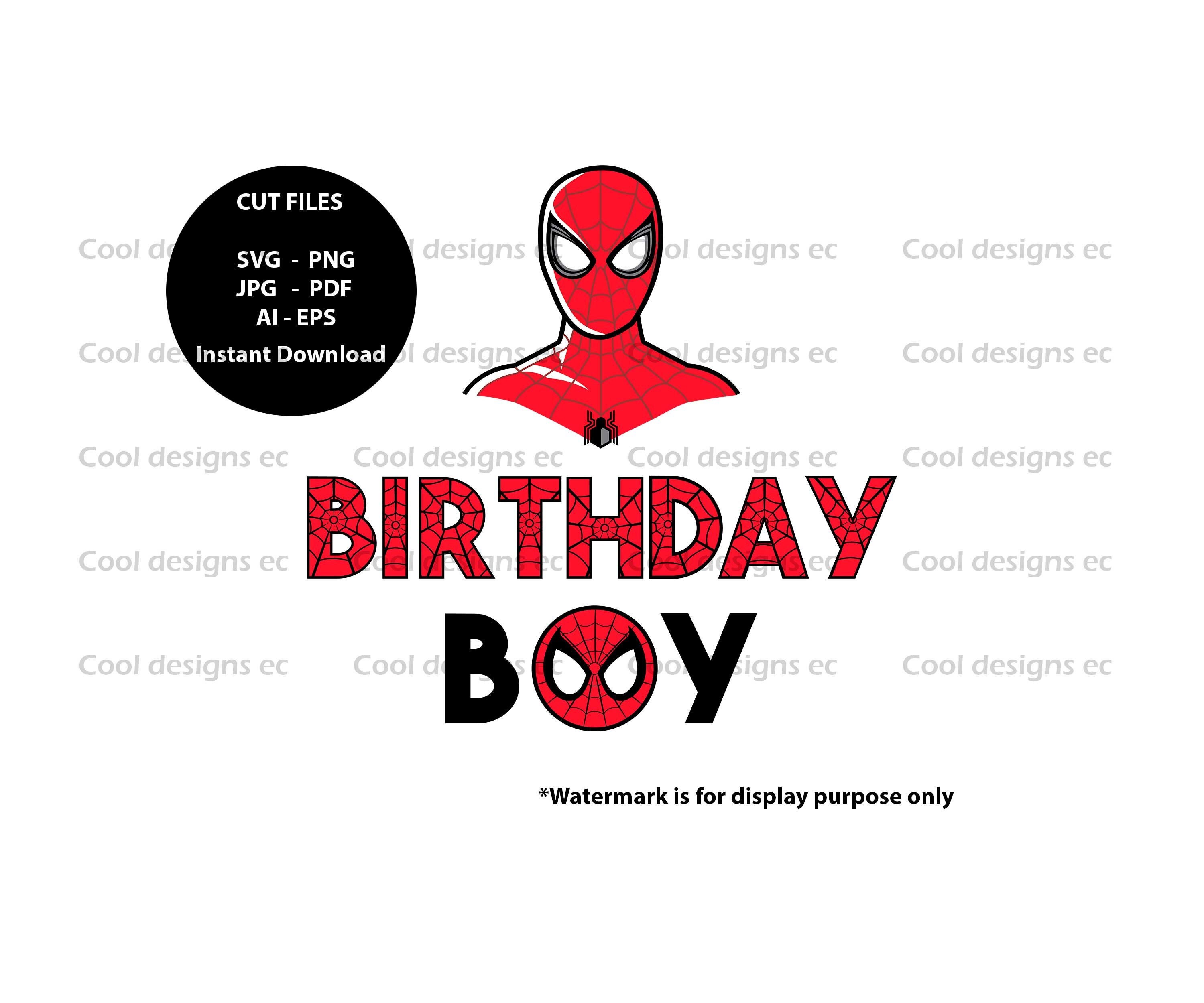Download Superhero Svg Spiderman Marvel Birthday Svg For Cricut Etsy