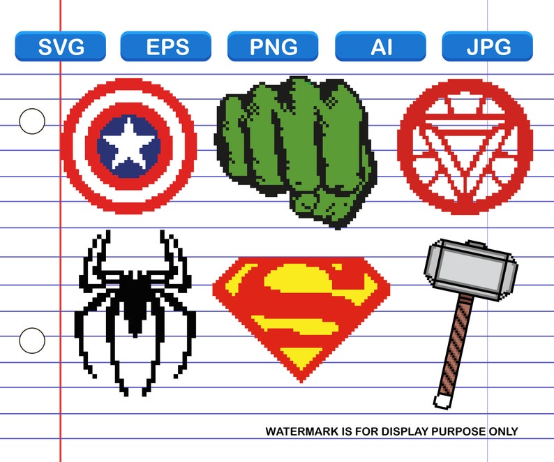 Download Avengers bundle archivos SVG Cut files thor super man | Etsy