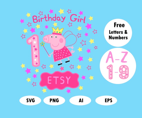 Download Peppa Pig Svg Peppa Pig Clipart Pig Svg Peppa Pig Cricut Etsy