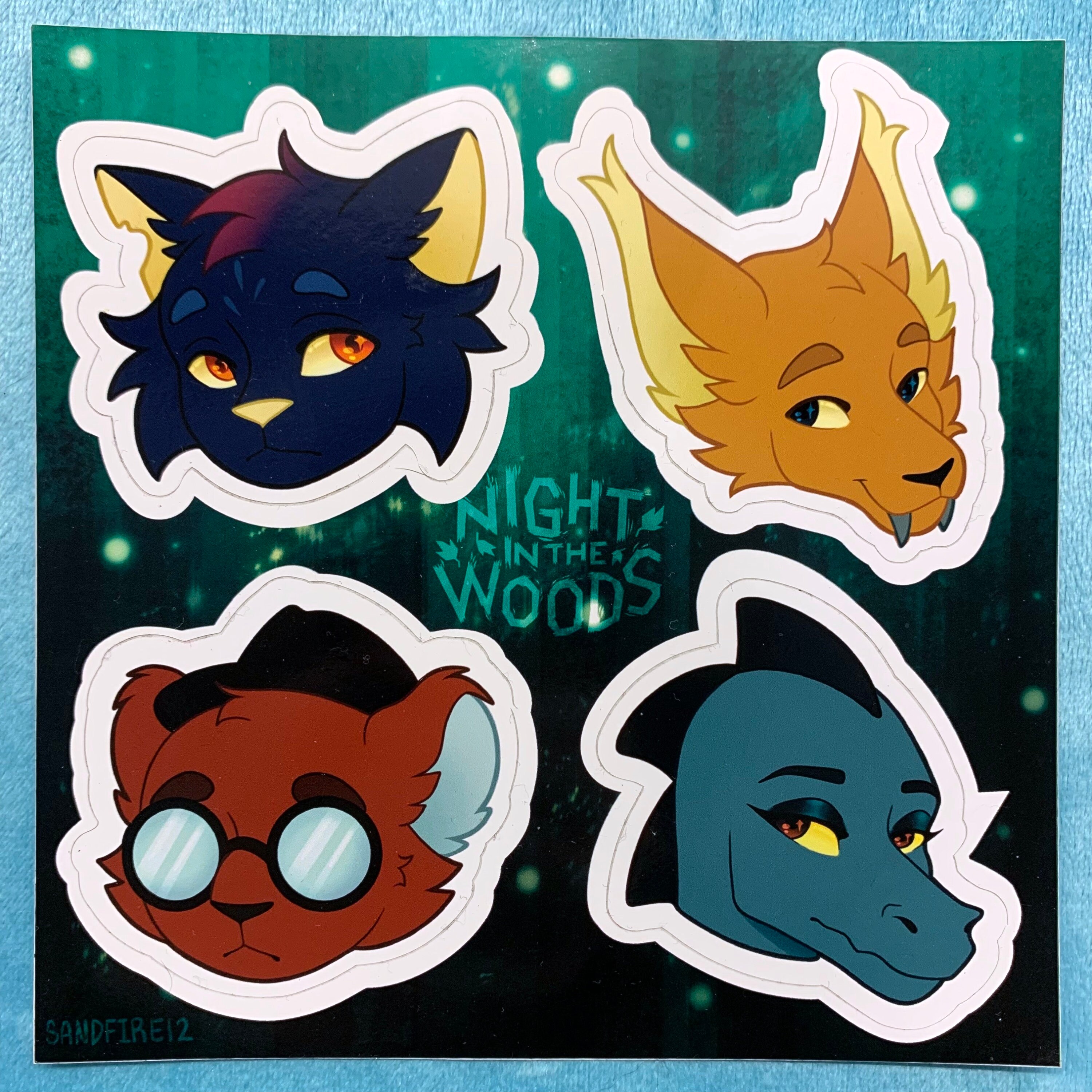Night in the Woods Sticker Sheet Etsy
