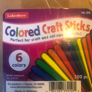 Lakeshore Jumbo Craft Sticks