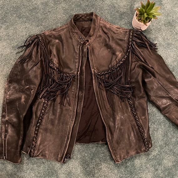 Vintage 80s First Genuine Leather jacket