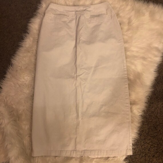 long khaki skirts etsy