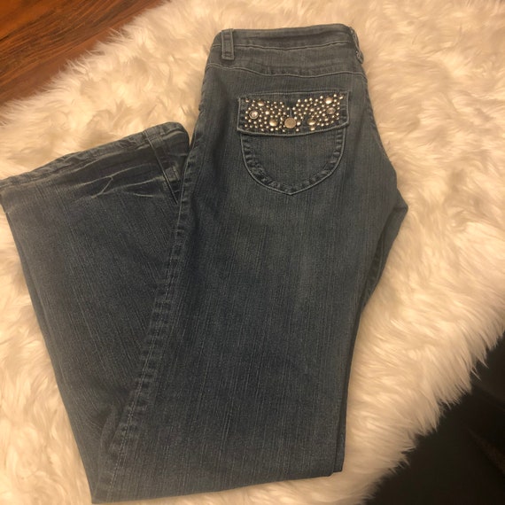 Vintage 90s/2000 Bebe bling pocket jeans - image 1