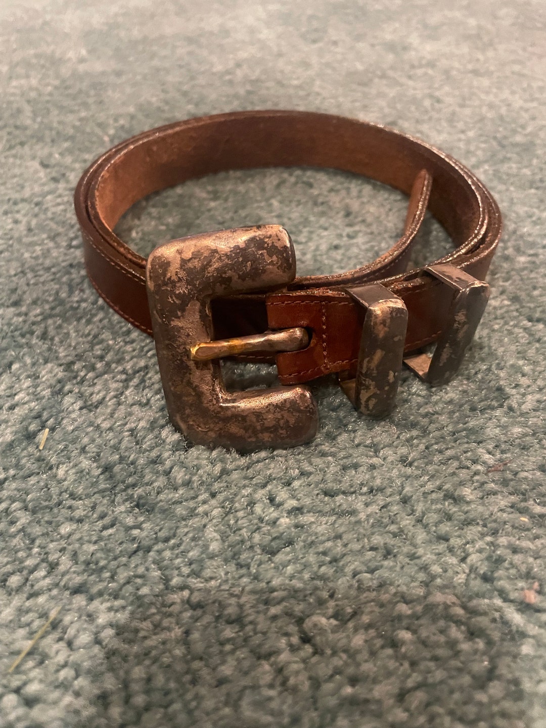 Vintage Eddie Bauer Ladies Leather Brown Belt - Etsy display picture 2